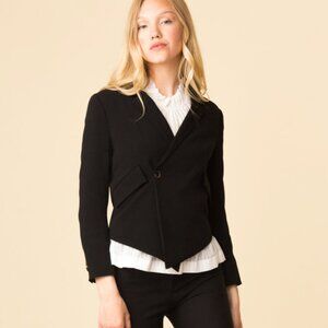 Derek Lam 10 Crosby Black Easy Fluid Blazer 2